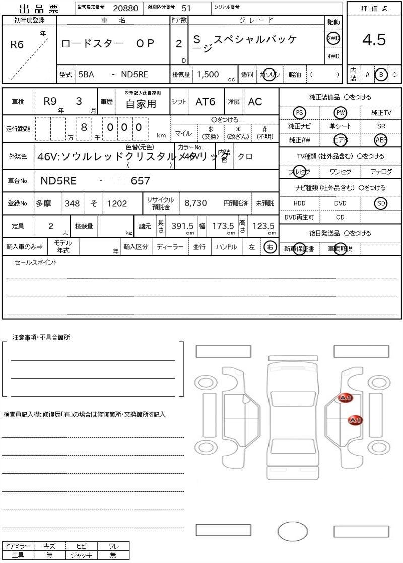 Inspection report page