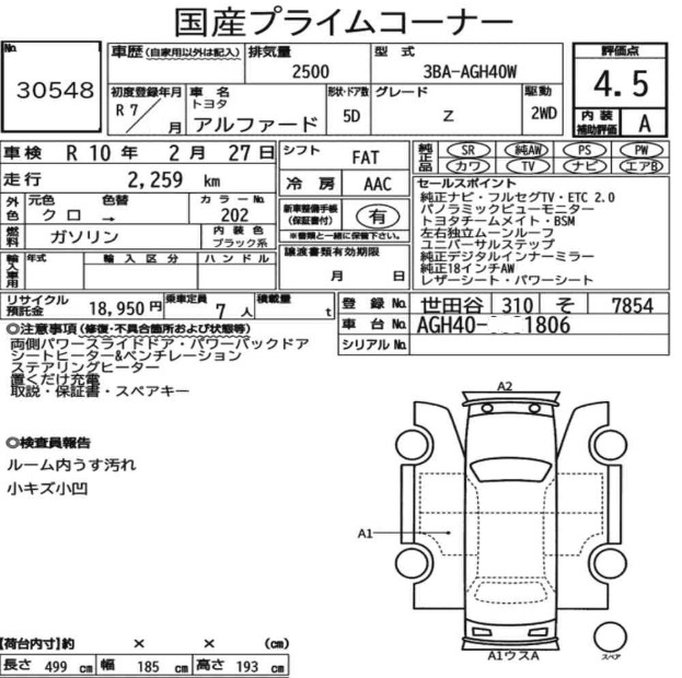Inspection report page