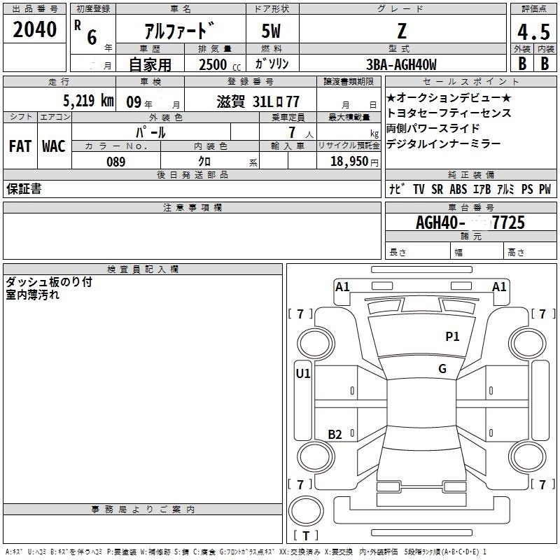 Inspection report page